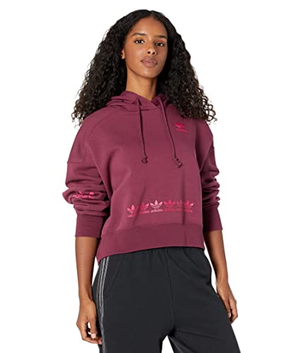 Adidas Womens Hoodie Crop Hooded Sweatshirt