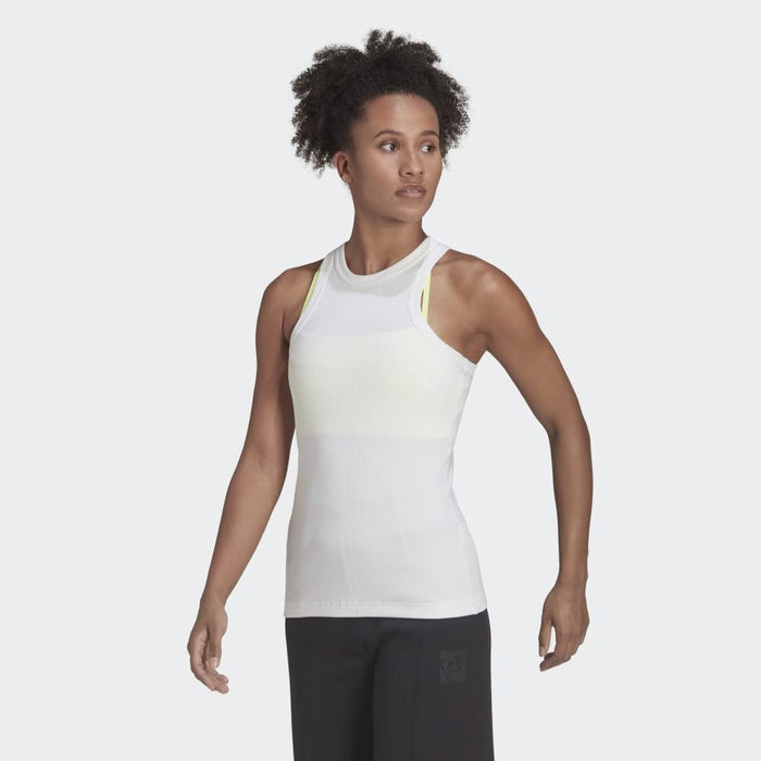 Adidas Womens Kk Ribbed Tank Top, White