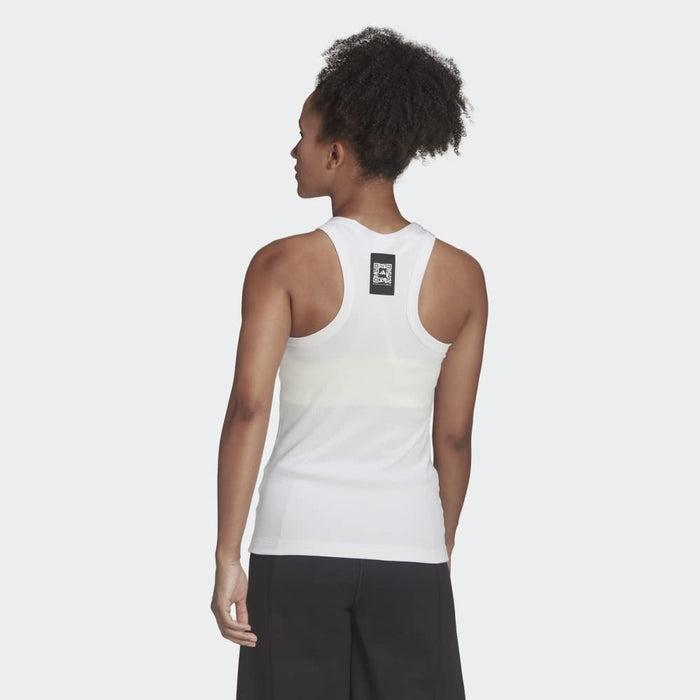 Adidas Womens Kk Ribbed Tank Top, White