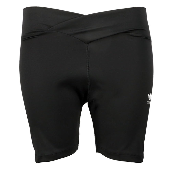 adidas Womens Originals Cross Waist Biker Shorts Cycling - Black