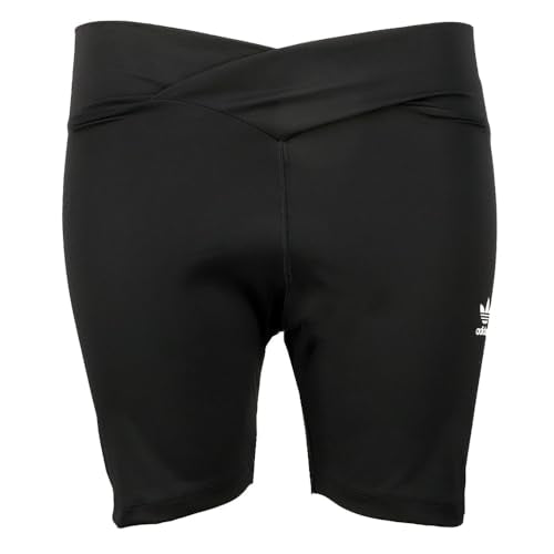 adidas Womens Originals Cross Waist Biker Shorts Cycling - Black