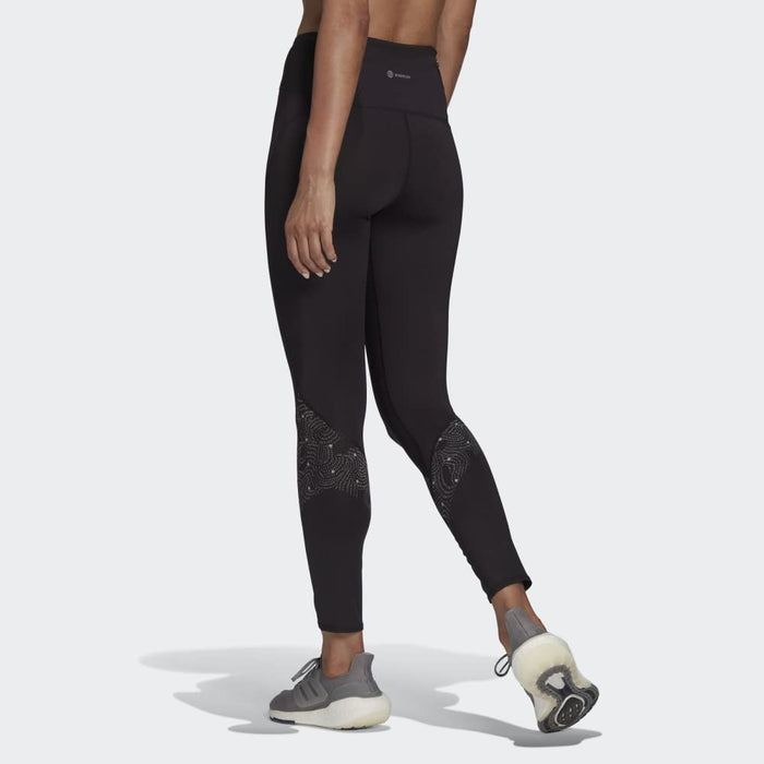 Adidas Womens Otr Refl. Tight Full Tight Running Tights, Black