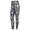 adidas Womens Studio All Over Print 7/8 Tights Blue