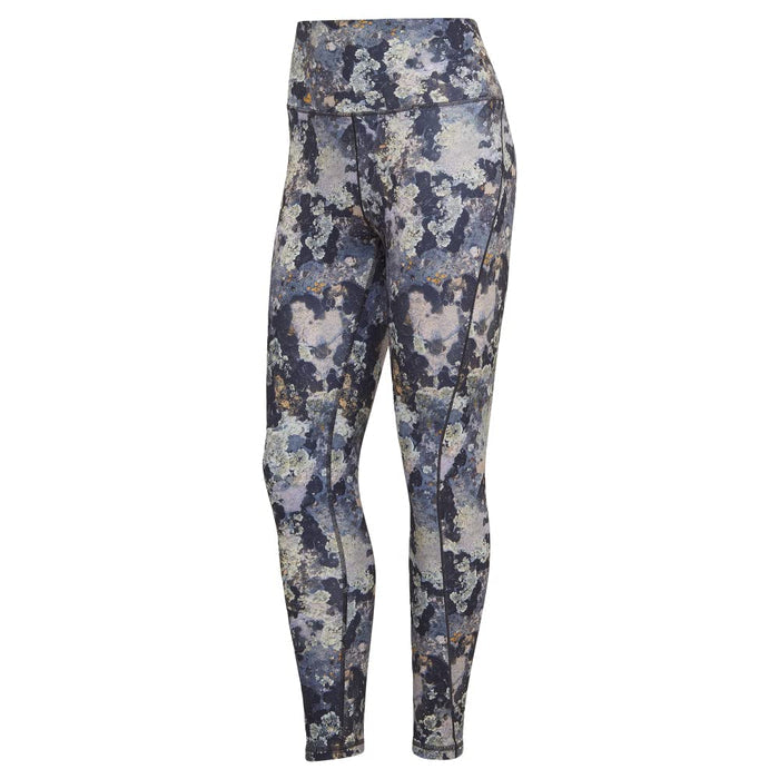 adidas Womens Studio All Over Print 7/8 Tights Blue