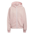 adidas womens Studio Lounge Fleece Hooded Fullzip Botanic Pink Melange