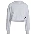 adidas Women's Studio Lounge Summer Crew, Light Grey Heather