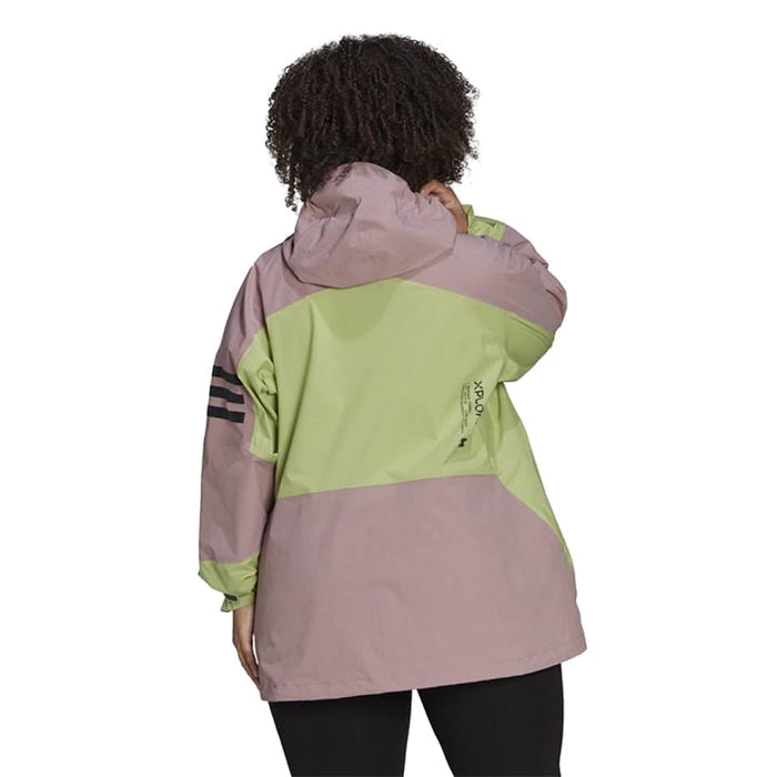 adidas Womens Terrex Xploric Rain. Rdy Hiking Jacket, Pulse Lime/Magic Mauve