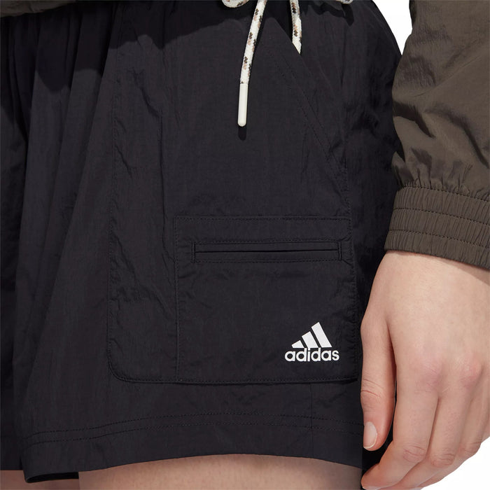 Adidas Womens W Wvn Util Sho Unlined Qtr Short Black