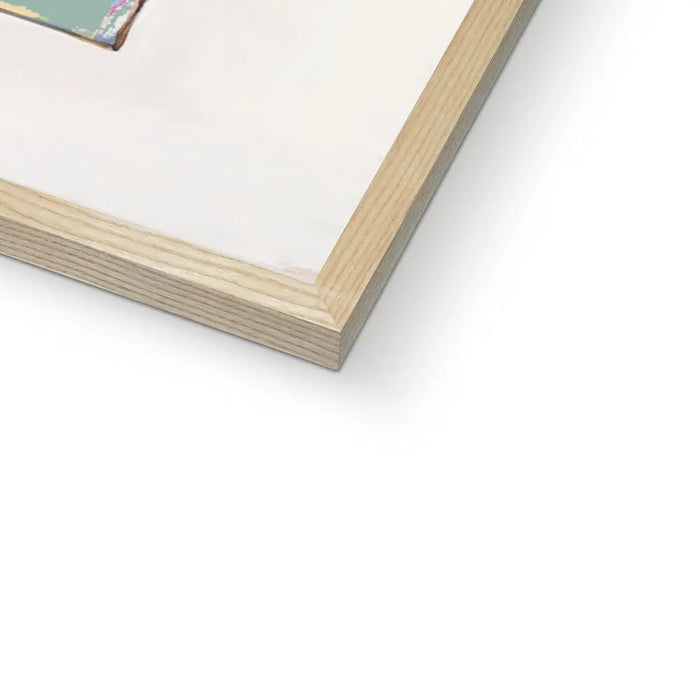 You, Me & the Sea Vintage Book Cover Art Print in sage green - Framed wall art