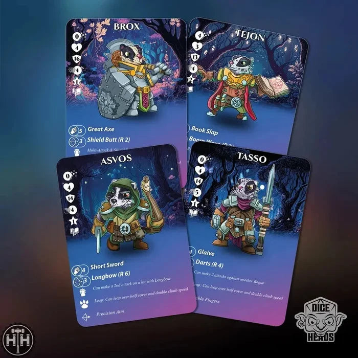 Zoontalis Bodacious Badgers Zoontalis Dice Heads