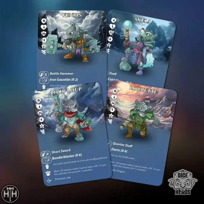 Zoontalis Wild Wolves Zoontalis Dice Heads