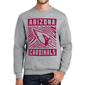 Zubaz NFL Men's Arizona Cardinals Athletic Crew Neck Sweatshirt W/ Zebra Graphic