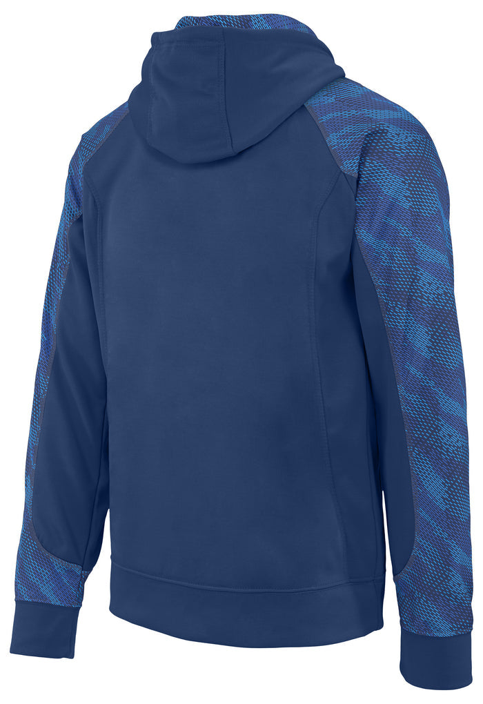Zubaz NFL Men's Dallas Cowboys Solid Team Color Heavy Weight Elevated Hoodyd W/ Tonal Viper Accent