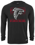 Zubaz NFL Men's Light Weight Team Color Hoodie, Alternate Tunnel Logo, Atlanta Falcons