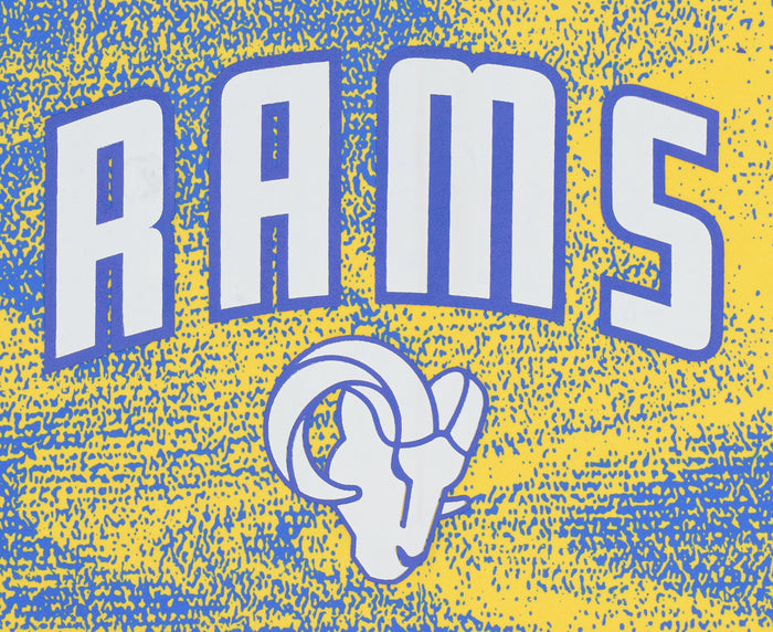 Zubaz NFL Men's Los Angeles Rams Static Hoodie, Blue/Yellow