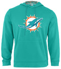 Zubaz NFL Men's Miami Dolphins Team Color Primary Logo With Zebra Hood Liner