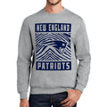 Zubaz NFL Men's New England Patriots Athletic Crew Neck Sweatshirt W/ Zebra Graphic