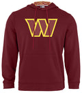 Zubaz NFL Men's Washington Commanders Team Color Primary Logo With Zebra Hood Liner