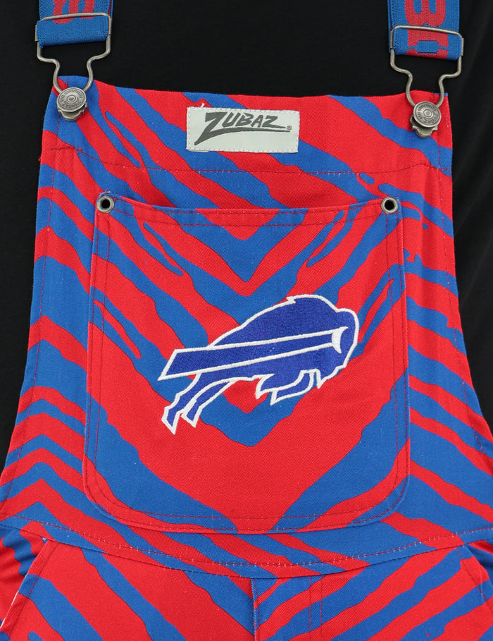 Zubaz NFL Unisex Zebra Lightweight Bib, Buffalo Bills